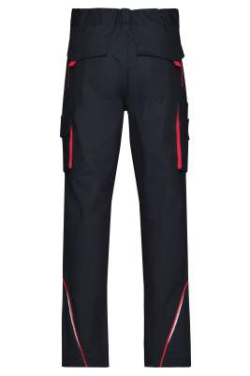 Työhousut, antrasiitinharmaa/punainen - James & Nicholson (4)