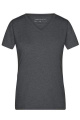 Naisten kanerva-t-paita, musta-meleerattu