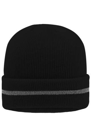 Heijastava pipo, musta/hopea – Myrtle Beach (1)