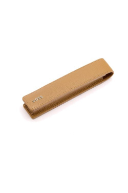 Yhden kynän tasku Classic Grained kameli, tuotekuva (4)