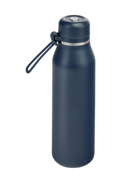 Isoterminen termospullo Double B laivastonsininen ja kromi, tuotekuva (2)