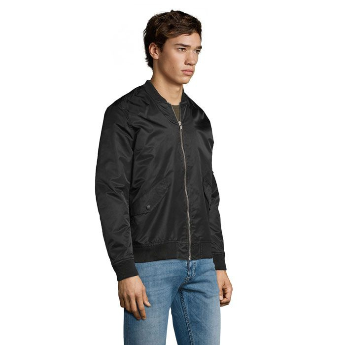 REBEL-bomber-takki, unisex, Musta, XS, tuotekuva (1)