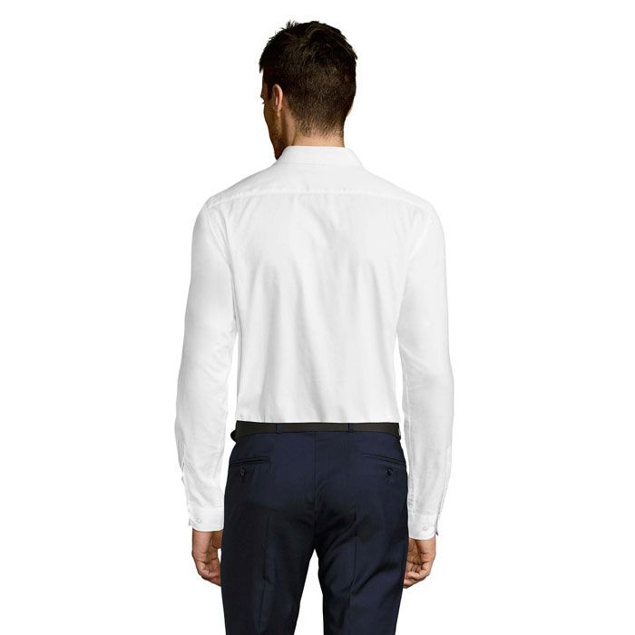 Miesten kalanruotokuvioinen BRODY-kauluspaita, Valkoinen, 4XL, tuotekuva (1)
