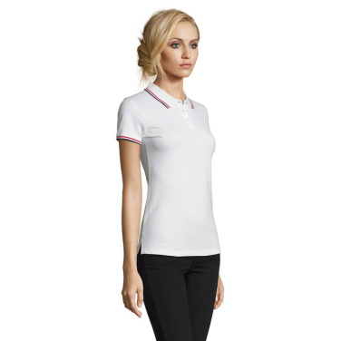 Naisten PRESTIGE-pikeepaita, 200 g/m², Valkoinen, S, tuotekuva (2)