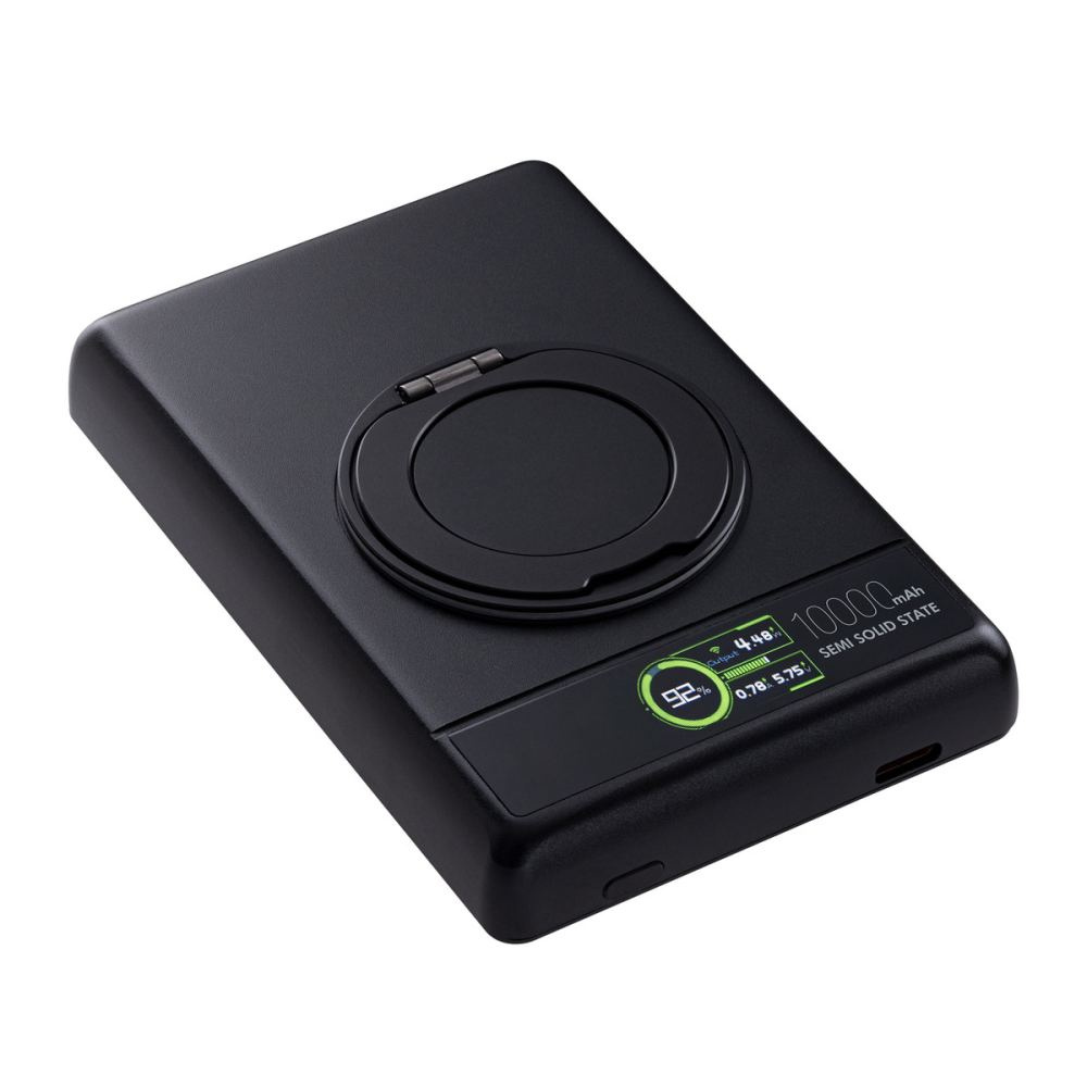 Magneettinen 15 W:n langaton varavirtalähde REEVES-WATTRON ULTRA X ALU, 10000 mAh – musta (1)
