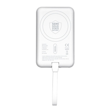 Magneettinen 15 W:n langaton varavirtalähde REEVES-WATTRON PLUS X, 10000 mAh – valkoinen (4)