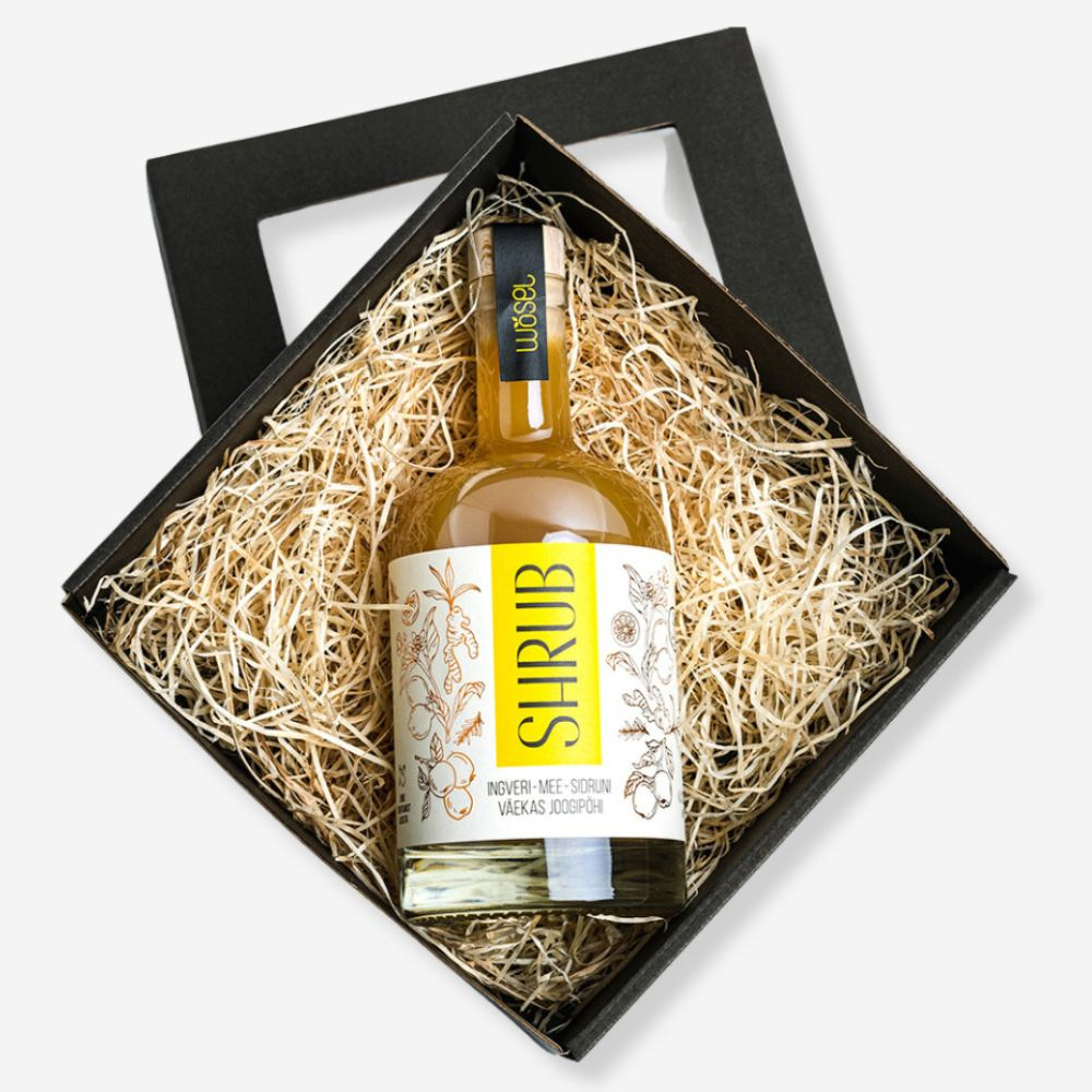 Wöselin lahjasetti Shrub-juomatiivisteellä – musta