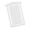 Paperiliitin "postilaatikko", valkoinen