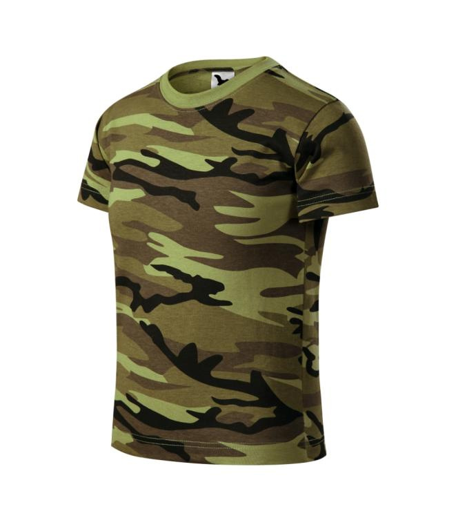 MALFINI Camouflage – Lasten t-paita, naamiointi vihreä, 158 cm/12 years, tuotekuva (1)