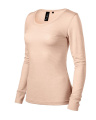 MALFINI Premium Merino Rise LS - naisten T-paita, cameo