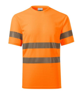 RIMECK HV Dry – T-paita unisex, fluoresoiva oranssi, S, tuotekuva (2)