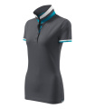 MALFINI Premium Collar Up - naisten poolopaita, vaalea antrasiitti