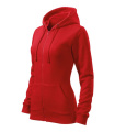 MALFINI Trendy Zipper - naisten collegepaita, punainen