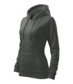 MALFINI Trendy Zipper - naisten collegepaita, pyörän harmaa