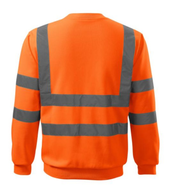 RIMECK HV Essential – Unisex collegepaita, fluoresoiva oranssi, M, tuotekuva (3)