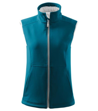 MALFINI Vision – Naisten softshell-liivi, turkoosi, XS, tuotekuva (2)