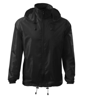 MALFINI Windy – Unisex tuulitakki, musta, S, tuotekuva (2)