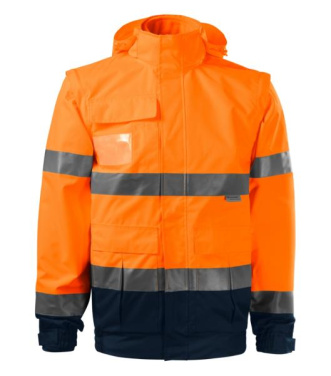 RIMECK HV Guard 4 in 1 – Unisex-takki, fluoresoiva oranssi, 4XL, tuotekuva (2)