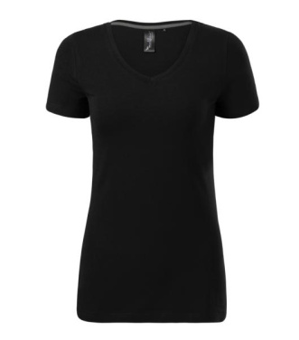 MALFINI Premium Action V-neck – Naisten T-paita, musta, S, tuotekuva (2)
