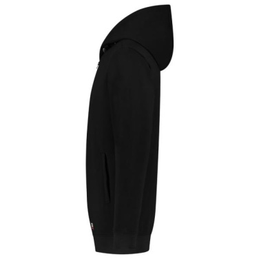 TRICORP Hooded Sweat Jacket Washable 60°C - collegepaita, musta, M, tuotekuva (3)