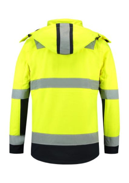 TRICORP Bi-color EN ISO 20471 Softshell - softshell-takki, fluoresoiva keltainen, 4XL, tuotekuva (3)