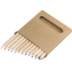 12 väriliitua sarjassa, 9 cm, luonnonvalkoinen