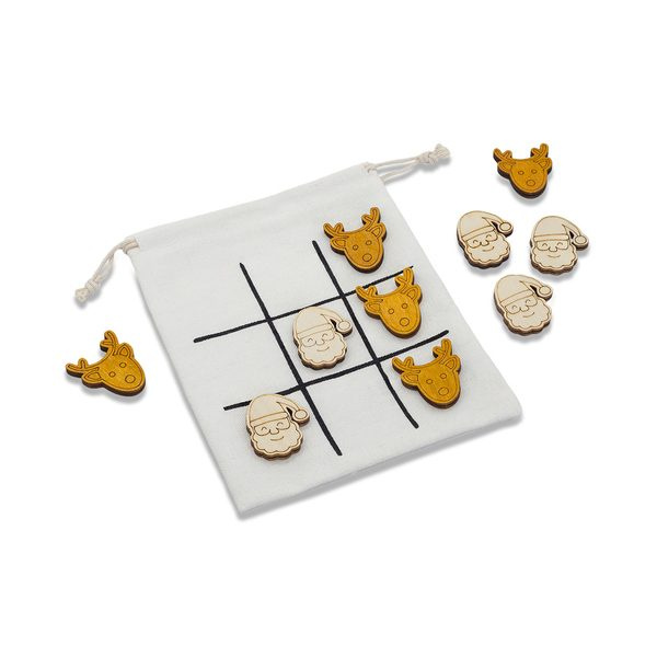 Rovaniemi joulupeli Tic Tac Toe, beige, tuotekuva (1)