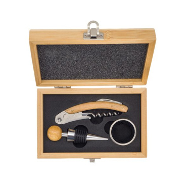 Sommelier bambuinen viinirasiasarja, beige, tuotekuva (2)