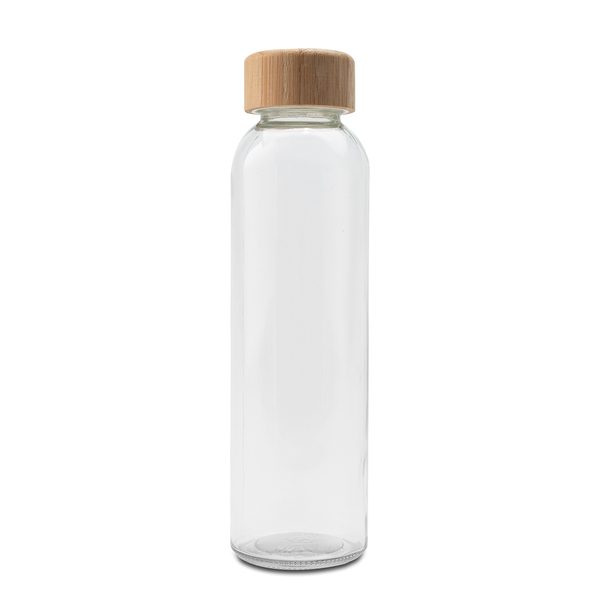500 ml Aqua Madera -lasipullo, ruskea/väritön, tuotekuva (1)