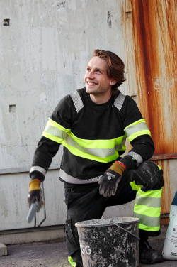 HIGH VIS COLLEGEPAITA, black/yellow, 3XL, tuotekuva, musta/keltainen (2)