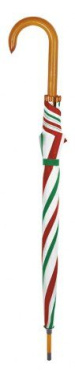 Sateenvarjo italialaisella lipulla, puinen kahva, tuotekuva (3)