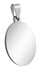 Riipus ovaali pieni teräs 19 × 28 mm