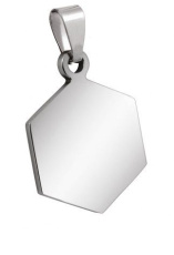 Riipus kuusikulmio pieni teräs 19 × 25 mm