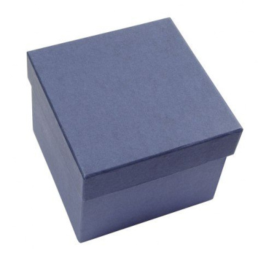 Sininen satiinilaatikko 12 × 12 × 11 cm, tuotekuva (3)