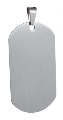Merijalkaväen tunnistelaatta, alumiinia, 29 × 53 mm, tuotekuva