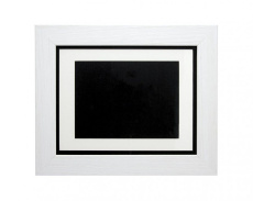 Valkoinen kehys palkintolaatalle 12 × 16 cm