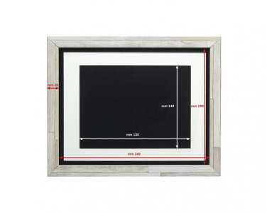 Reunalista grigio chiaro per targa 12 × 16 cm, tuotekuva (2)