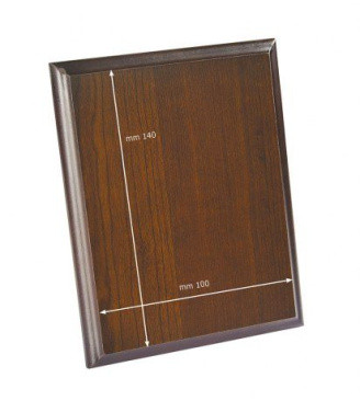 Pähkinäpuukuvioitu MDF-palkintolaatta, 160 × 120 × 15 mm, tuotekuva (2)
