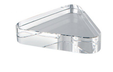 Pöytäpaperipaino kolmionmuotoinen valkoinen 80 × 70 mm, korkeus 19