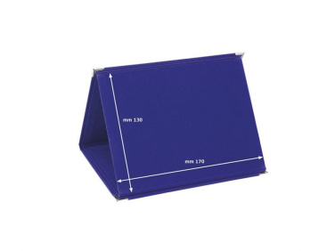 Cartella portatarga MDF velluto blu18 × 14, tuotekuva (2)