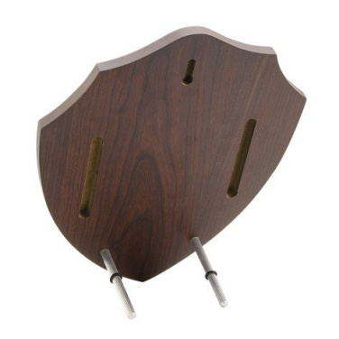 Pähkinäpuukuvioitu MDF-palkintolaatta, 210 × 260 × 15 mm, tuotekuva (2)