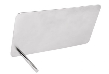 Palkintolaatta metallinen kiiltävä kori 88 × 160 mm, tuotekuva (4)