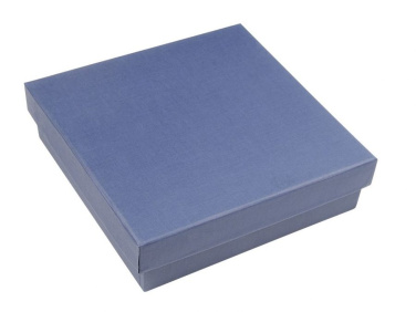 Sininen laatikko satiininsininen 150 × 150 × 40 mm, tuotekuva (3)