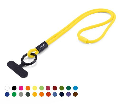 MIX'N'MATCH Lanyard Bee - Keltainen johto, Mustat lisävarusteet (7.1.1), tuotekuva