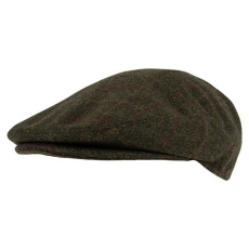 Villasekoitteinen flat cap -lippis, tummanoliveja