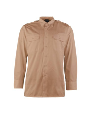 Täyspitkähihainen paita, T/C, khaki