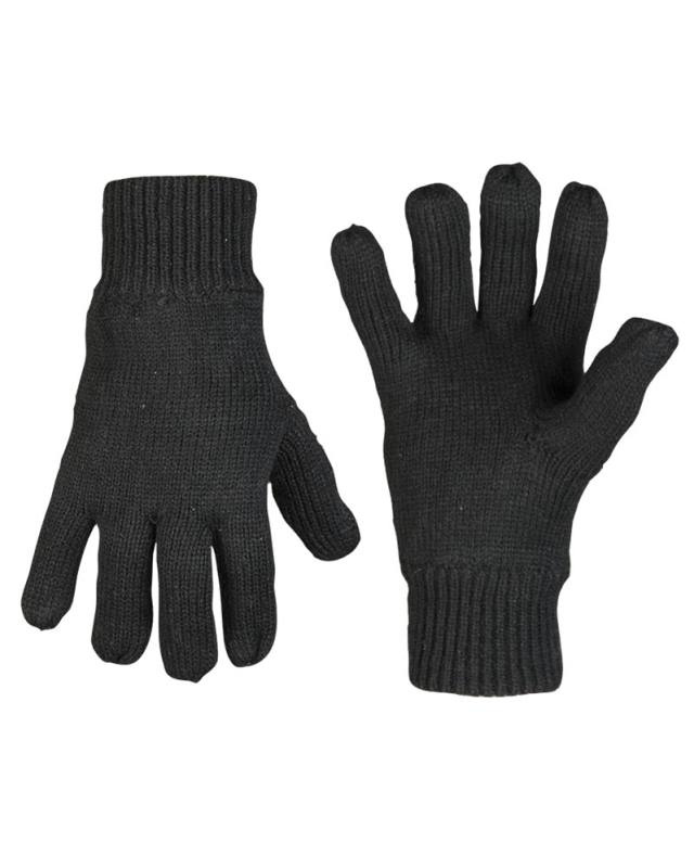 US Finger Gloves Knit Thinsulate musta – Mil-Tec