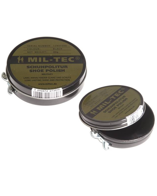 Kengänkiilloke, musta purkki, 80 g. – Mil-Tec
