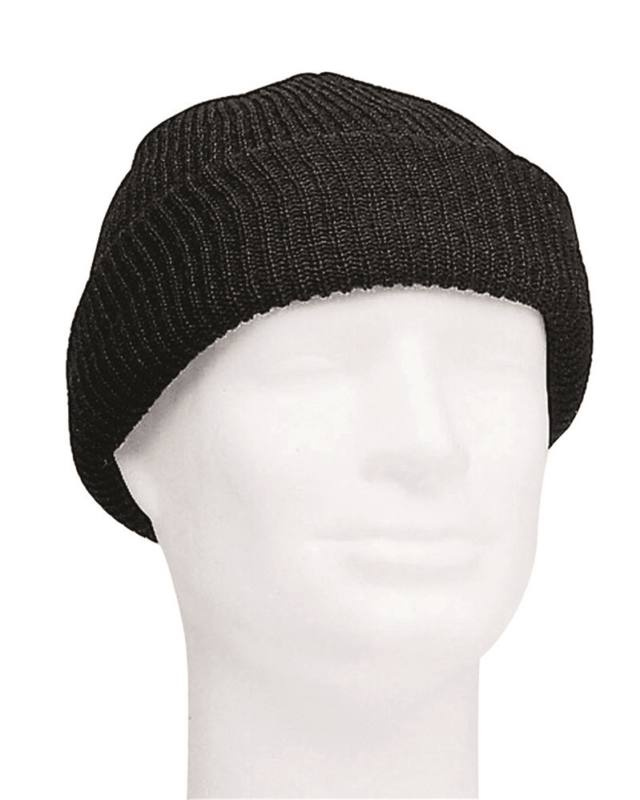 US Watch Cap -villakangas, musta – Mil-Tec