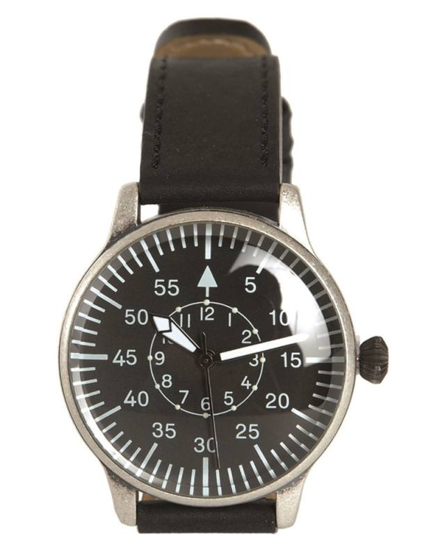Lentäjän rannekello Retro Mil-tec® musta kellotaulu – Mil-Tec